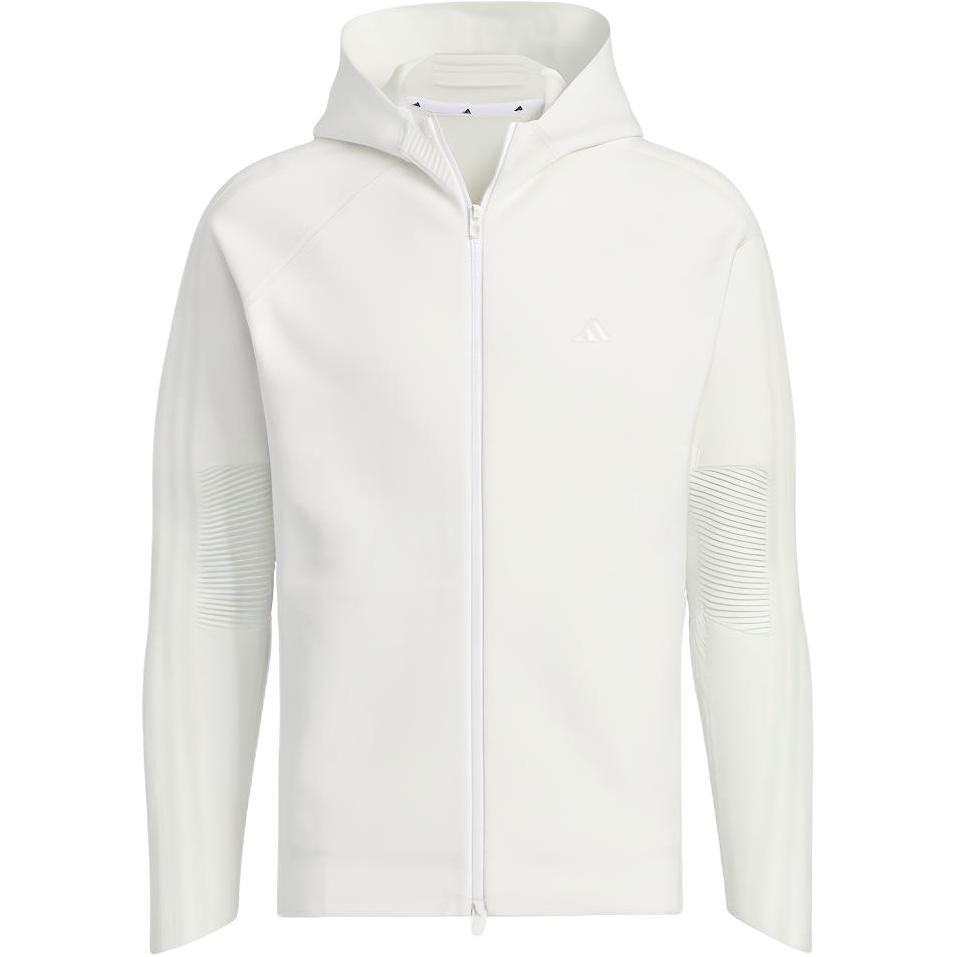Adidas Primeknit Hooded Jacket Solid Color Golf Sports Jacket Men Jackets White IN6663
