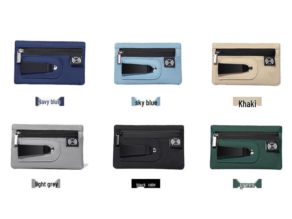 RFID Antykradzieżowa Ukryta Podróżna Saszetka Biodrowa i Portmonetka na Monety