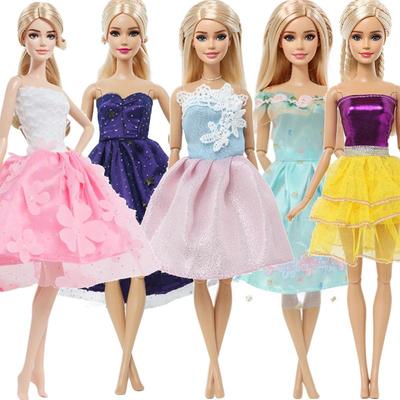 Doll Clothes for 30cm Dolls Fashion Mini Dress Dinner Party Outfits Accessories for 1/6 11.5 Inch Doll Girl Toy(NO DOLLS)