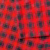 Spring/Summer Red Plaid 100% Cotton Brushed Fabric for Women's, Children's Clothing & Luggage, Windbreaker, JK Pleated Skirt Customization