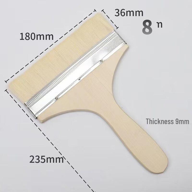 Wooden Handle Wool BBQ Basting Brush Set