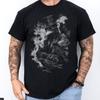 Plague Doctor Raven T-Shirt: Gothic Medieval Art Tee | Dark Macabre Steampunk Unisex T-Shirt | Black Death Mask Design