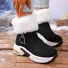 Klobige Plateau Flauschige Fell Schneestiefel Damen Winter Weich Dicke Sohle Fellige Stiefeletten Warm Lange Plüsch Damen Freizeitschuhe