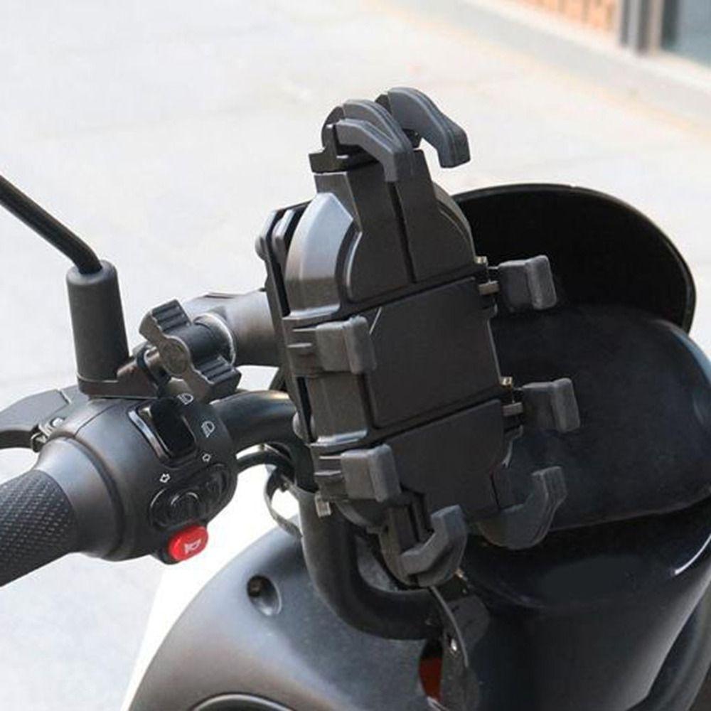 Eight Claw Fixed Motorcycle Phone Holder 360° Rotation Navigation Stand  Rear View Mirror