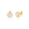 Best Selling Flower Stud Earrings S925Ins Wind Mini Diamond Six Valve Flower Stud Earrings