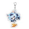 Game Keychains Acrylic Figure School Bag Keychian Holder Key Ring For Children Girl Men Accessories