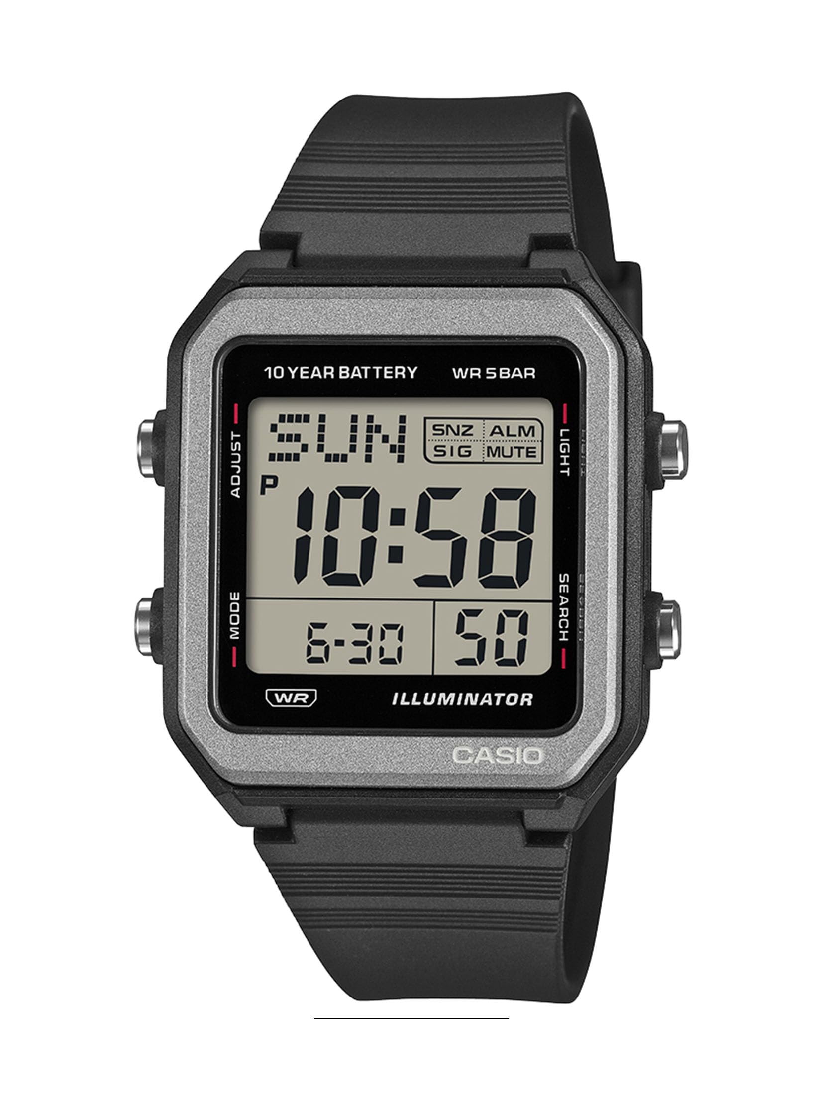 Casio Collection W-221H-1AJF Men s Black Wristwatch