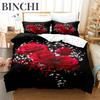 Flowers Roses Duvet Cover Set Fashion Bedding Soft Comfortable Breathable For Bedroom Guest Room Decor