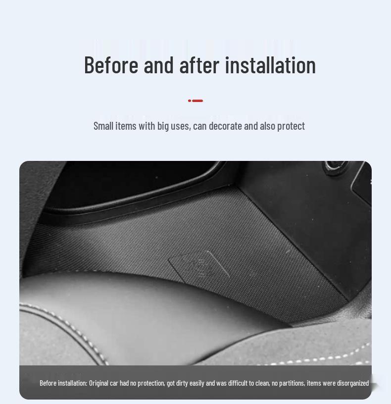 Geely Xingrui Silicone Dustproof Storage Box for Center Console, 25-Slot