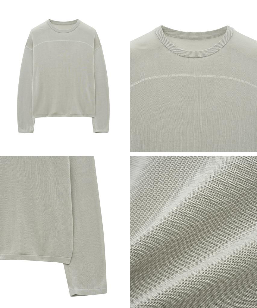 BIG UNION Pullover Knit (Light Gray)