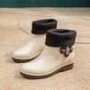 New waterproof shoes women's rain shoes Korean version fashionable versatile non-slip rain boots short tube outer rubber shoes