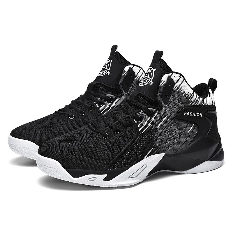 Origin direct supply large size basketball sports shoes trendy shoes youth non-slip sneakers casual running shoes