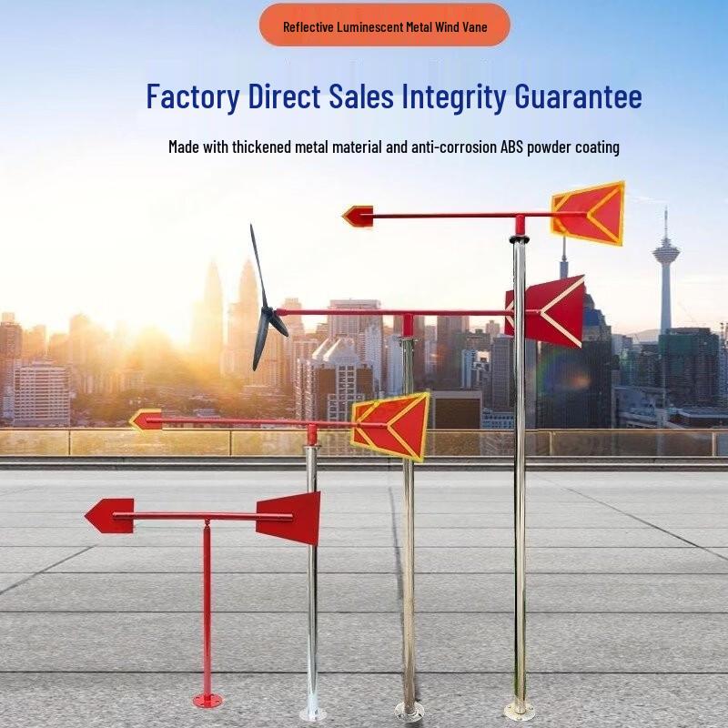 Stainless Steel Luminous Reflective Outdoor Wind Vane
