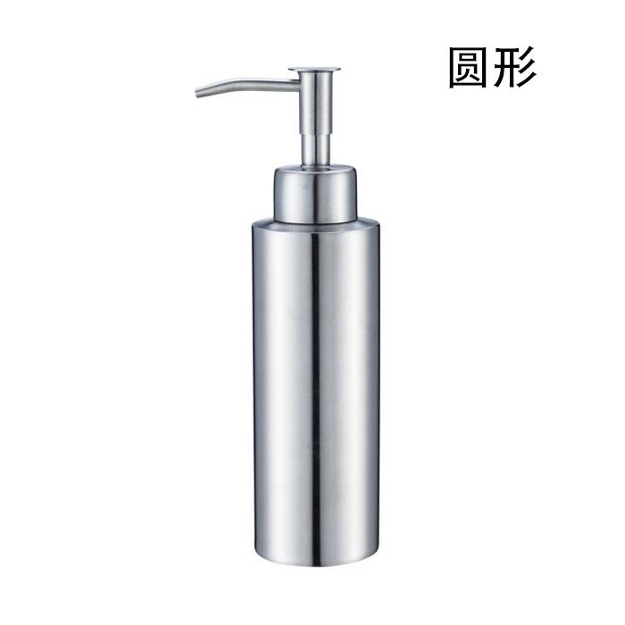 Stainless Steel Round Empty Lotion Soap Dispenser Bottle, 350ml Soap Dispenser Great For Essential Oils, Lotions, Liquid Soaps