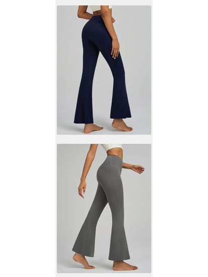 JOOMON Women's High Stretch Flare Yoga Pants - Wide Leg Yoga Wear for Fitness