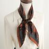Vintage Peony Flower Silk Scarf Sunscreen Shawl Romantic Orchid Scarf Simulation Silk 71cm Square Scarf Professional Scarf Women