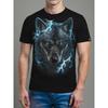 T-shirt à manches courtes imprimé animal 3D à col rond à la mode, personnalité, polyvalent, loisirs, pour hommes, ample, grande taille