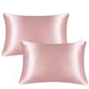 JuwenSilk Silky Stain Pillowcase Silky Pillowcase Natural Silk Pillowcase Mulberry Silk Pillow Case Standard Queen K