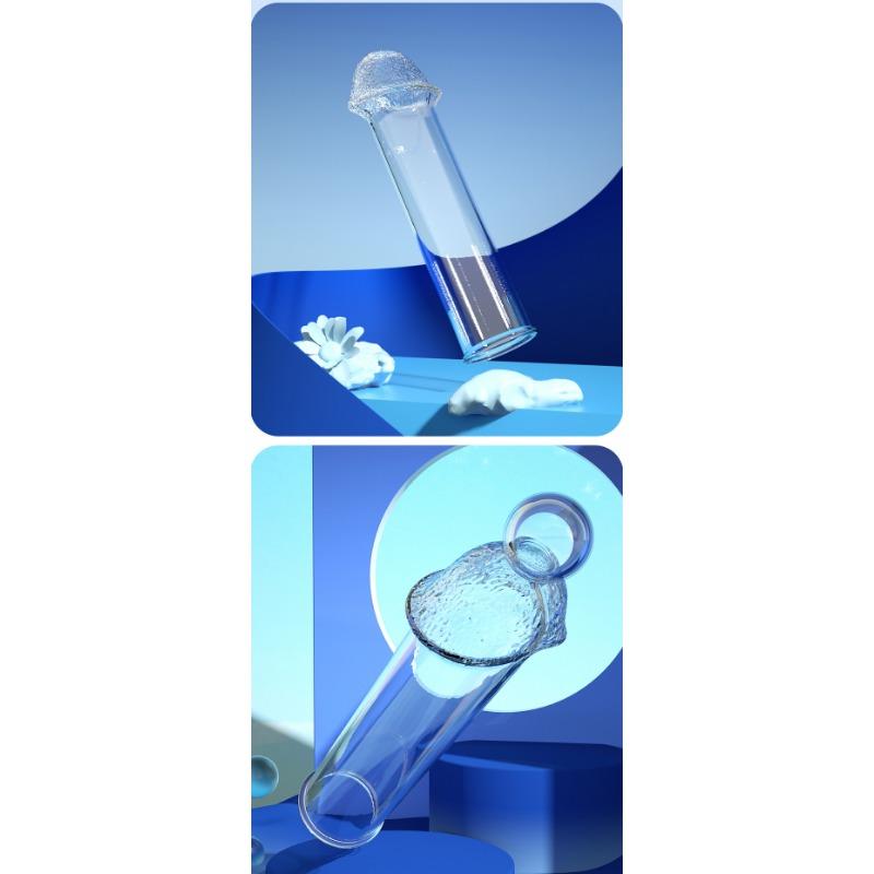 Dünne Desensibilisierung Wolfszahn Kondom Männlich Kristall Oberer Perlen Penis Kondom Öffnung Simulation Eichel Kondom Erotische Sexprodukte