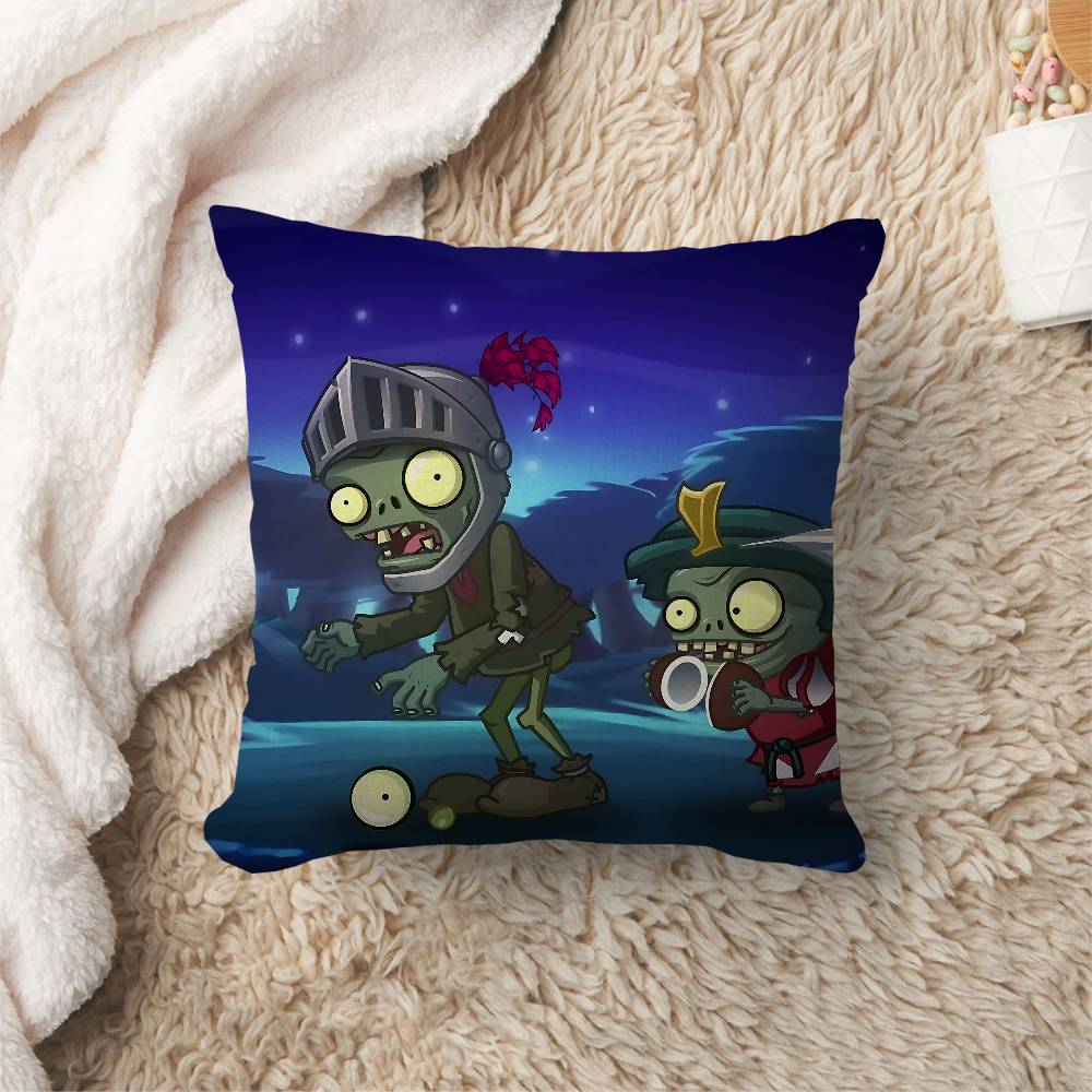 Classic Game P-Plants Vs Z-Zombies Personalized Pillow Cover Kids Bedroom Wild Party Decor Pillowcase Kid Birthday Shower Gift