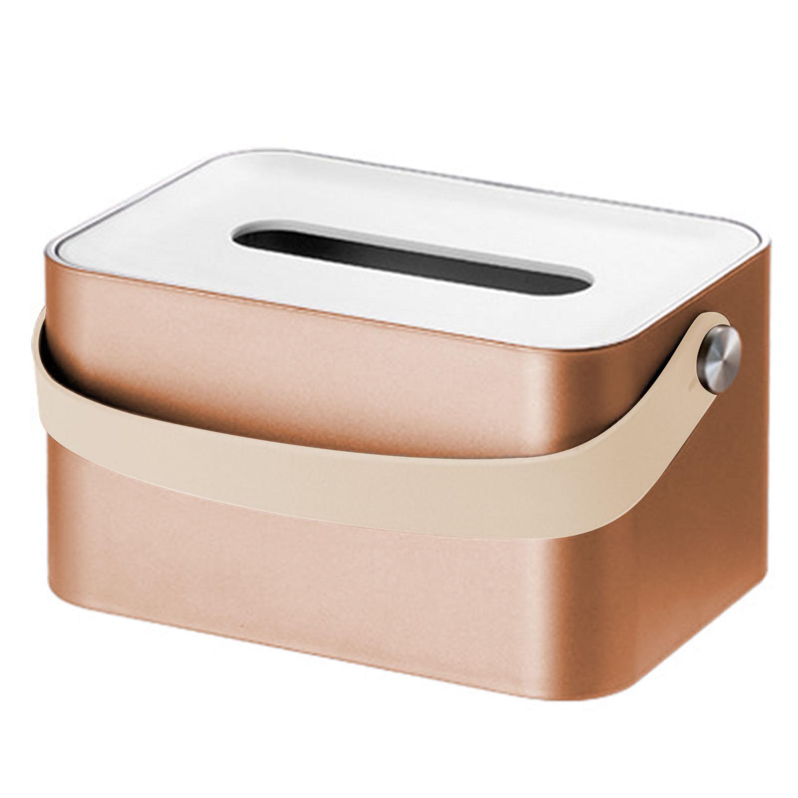 Multifunctional Tissue Storage Box With Handle Simple Desktop Tissue Organizer For Kitchen Living Room Bathroom