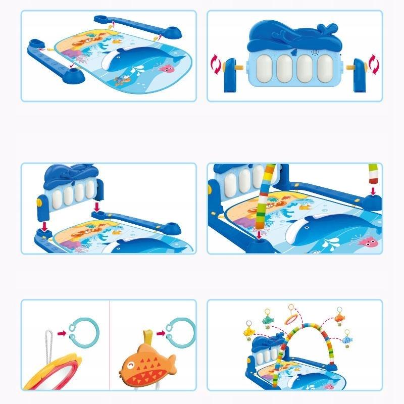 Interactive Educational Mat with Piano and Teethers