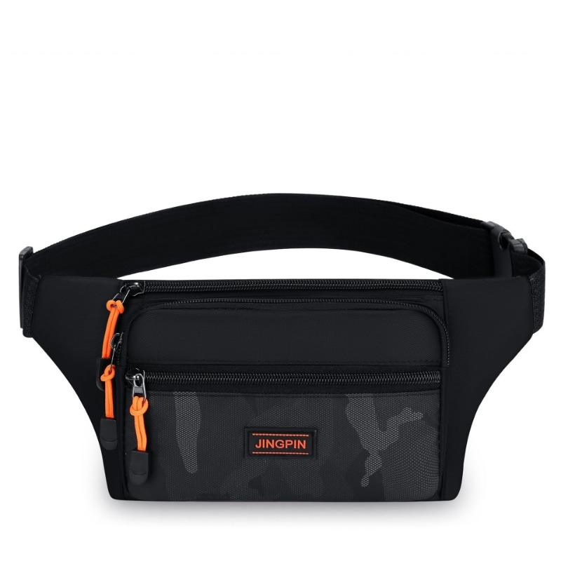 Men’s Waterproof Waist Bag Large Capacity Crossbody Chest Bag Multi Pocket Belt Bag Casual Travel Sports Fanny Pack