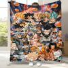 Anime D-Dragon Ball Game Cartoon Flannel Blanket,Ultra Soft Warm Plush Throw for Home Bedroom Bed Sofa Cover Office Camping