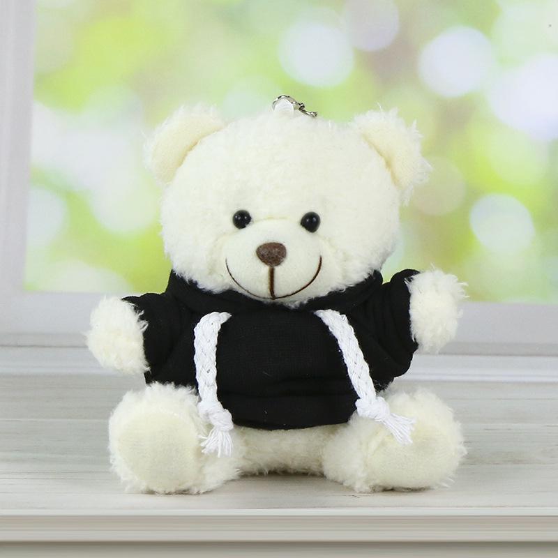 Charming Teddy Bear Keychain Plush Doll - Dressed Up Couple Backpack Ornament Gift