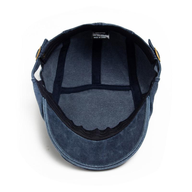 Ny vintage bomullsbasker Herre Kvinner Mote Flat Visir Cap Uformell Høst Berets Retro Newsboy Hat Sommer Unisex Justerbar