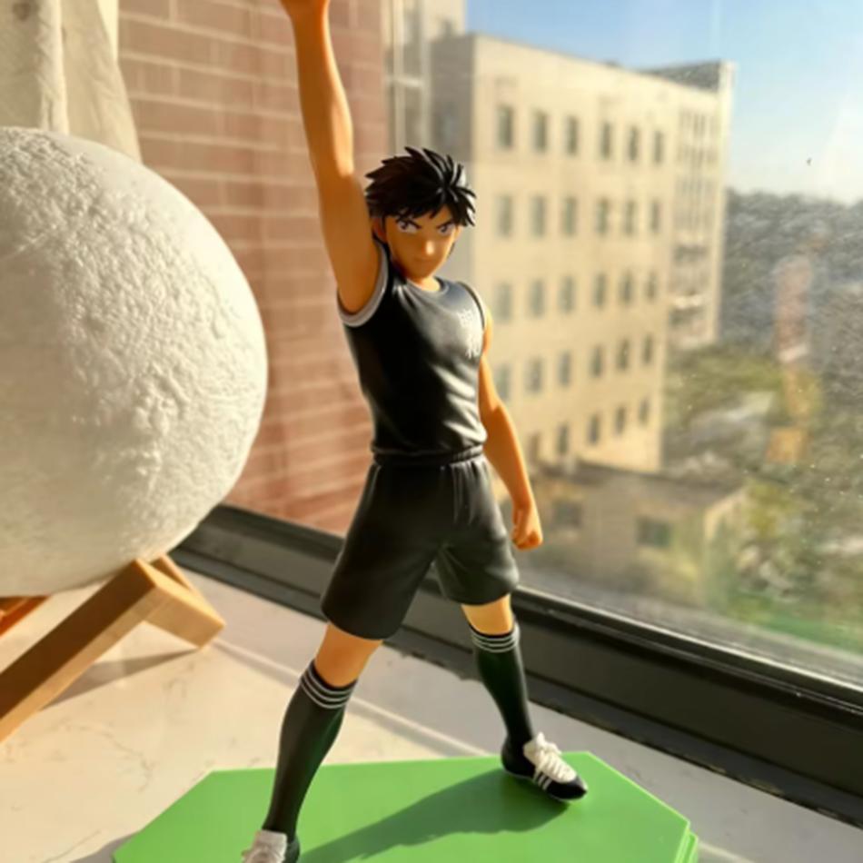 PVC 18cm Captain Tsubasa Anime Figure Ozora Tsubasa Action Figures Hyuuga Kojirou/Wakabayashi Genzou Figurine Collection Model