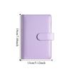 A6 Loose-leaf Notebook Magnetic Button PU Leather Folder Efficient Cash Budget Ledger  School