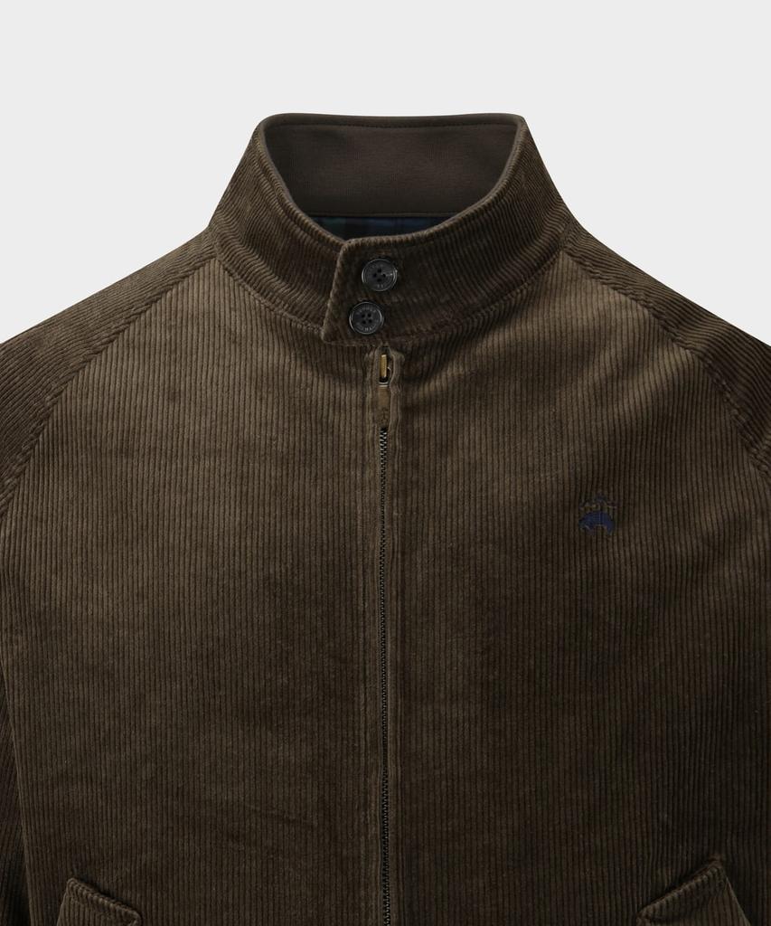 Brooks Brothers Corduroy Harrington Jumper (Brown) (Bbotmbf302)