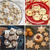 Set of 12 Stainless Steel Cookie Cutters - Round, Heart, Star, Flower, DIY Moulds - Large, Medium, and Small - Perfect for Baking, Confectionery, Birt