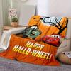1pc,Disney Pixar Cars Happy HalloWheel! Halloween Towel Coverlet Blanket Perfect for Home Decor, Couch Throw, Outdoors, Travel