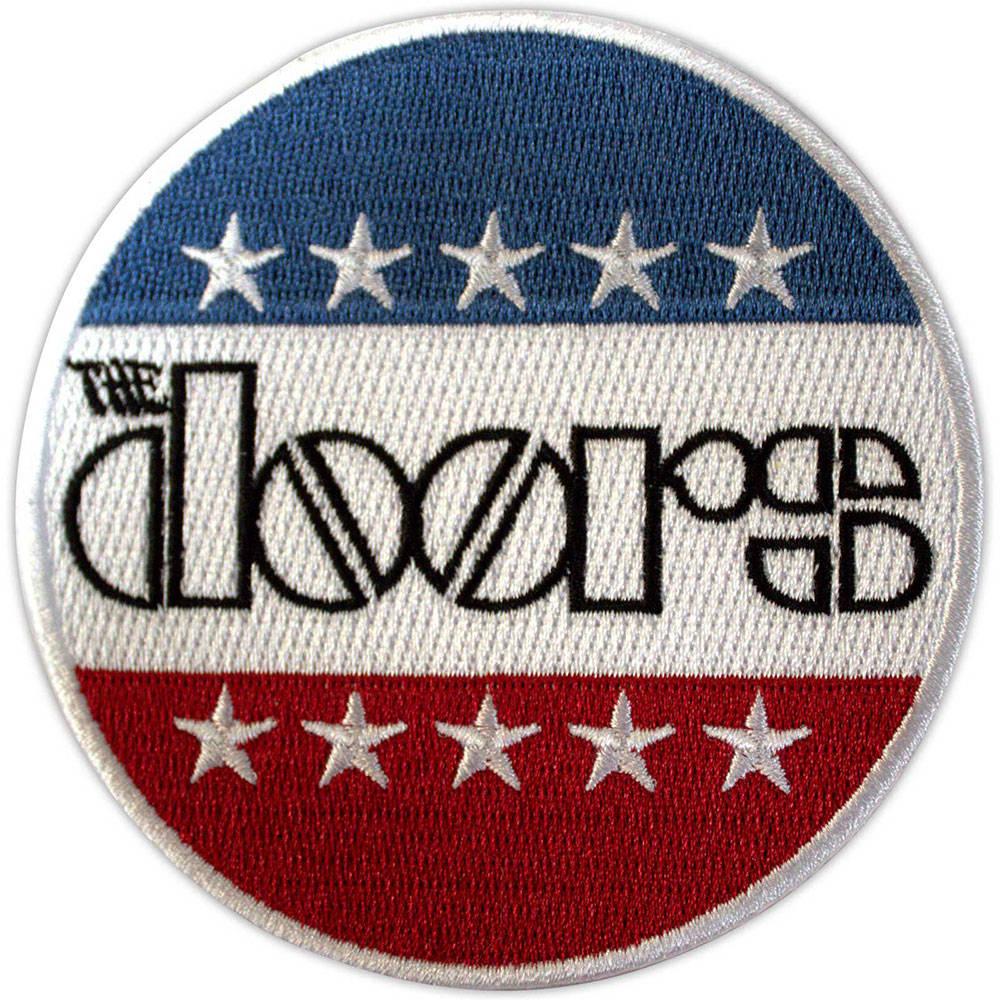The Doors Logo Woven Stars & Stripes Iron On Patch