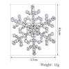 Christmas Snowflake Brooch, Alloy Diamond Brooch, Exquisite Flower Anti-Light Pin