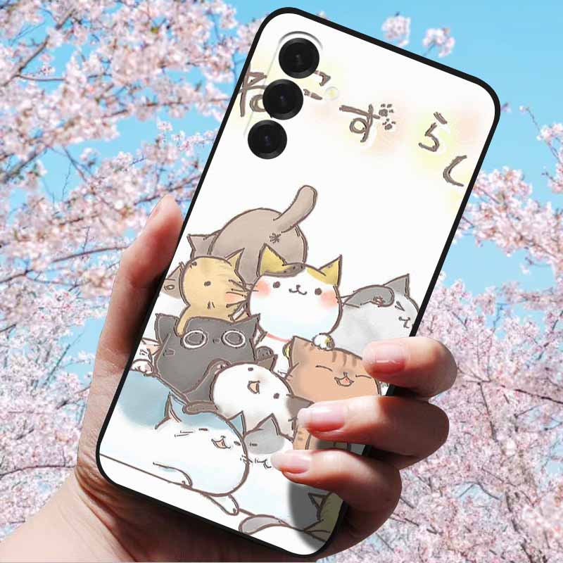 For Samsung Galaxy A56 A36 A26 5G Cases 3D Relief Flower Emboss Soft Silicone For A56 A36 5G 3D Cartoon Case Owl Shell 3D Relief
