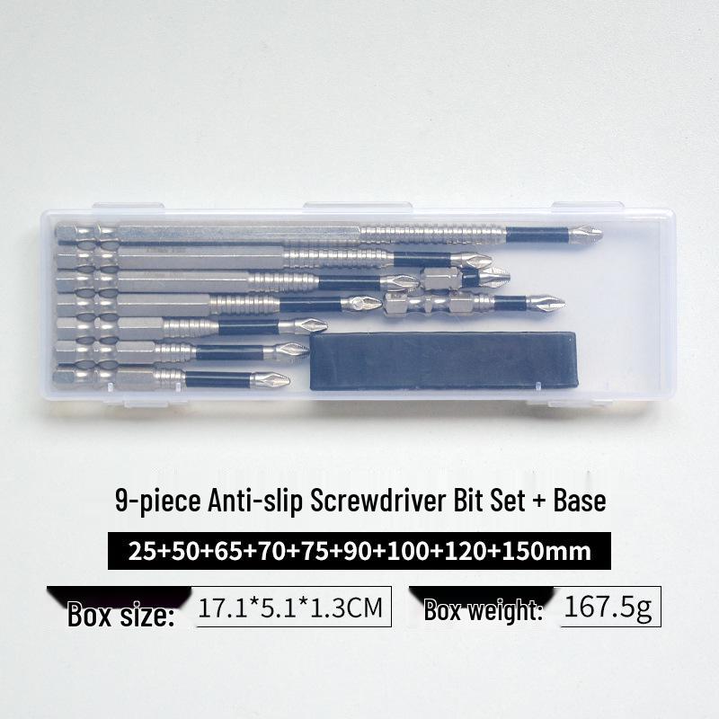 Anti-Slip Shock-Resistant Phillips Screwdriver Bit, Strong Magnetic, 25-150mm, High Hardness