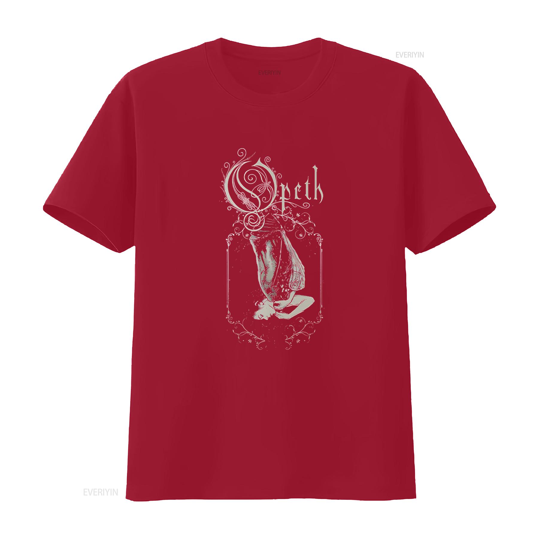 OPETH CHRYSALIS Black T Shirt Front Back Print XX Large Gothic Band Design vintage Washed Stylish Breathable designer clothes S