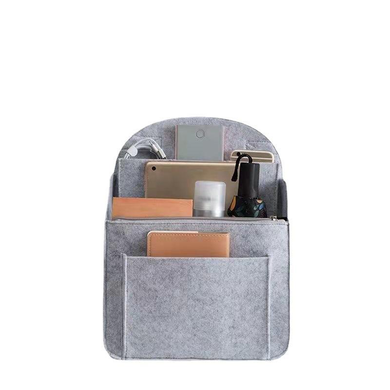 Insert Organisateur de Sac à Dos en Feutre Sac à Compartiments Multiples Doublure Sac dans Sac Grande Capacité Léger Séparateur Pour Voyage École Rangement
