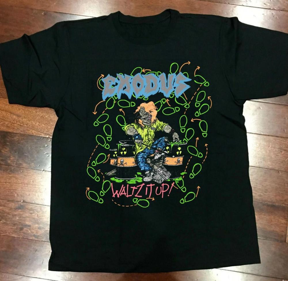 Exodus 1989 Toxic Waltz It Up Fabulo Black T Shirt Full Size S-5XL Unisex T-Shirt XL