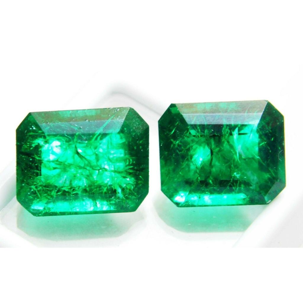 14.55 Ct CERTIFIED Loose Gemstone Natural Emerald Green Colombia Emerald Cut MQ-1677 003