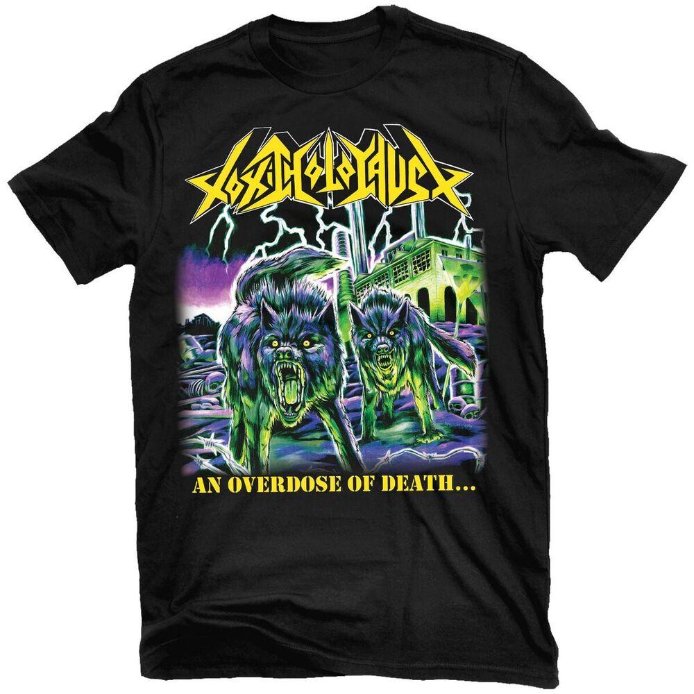 Vtg TOXIC HOLOCAUST An Overdose of Death Cotton Black For Men T Shirt BL436