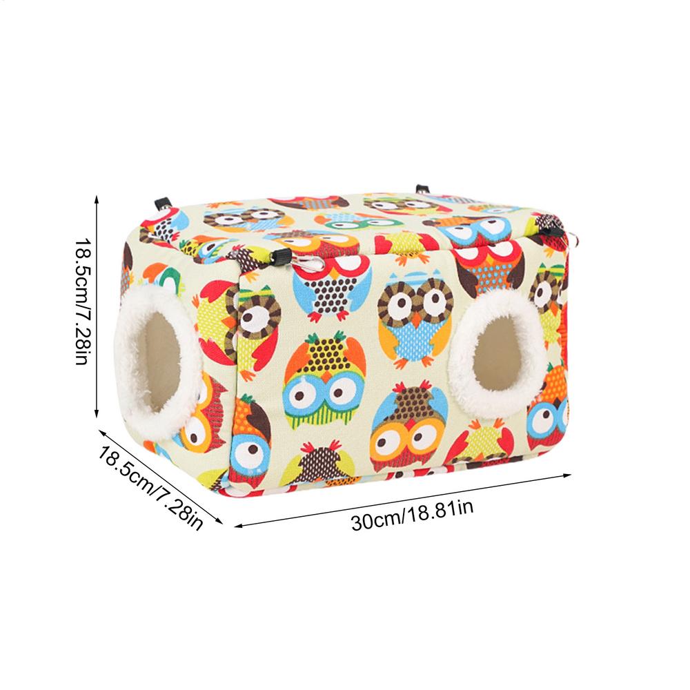 Parrot Warm Nest Thick Bird Bed Warm Snuggle Hut Washable Bird Nest House Parrot Hideway Bed Sleeping Bed For Parrot Parakeet