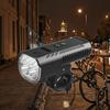 Aluminium 1000 Lumen 4400mAh Bike Headlight with 130DB Horn USB Charge Night Cycling Front Handlebar Frame Mounting Placement