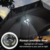 Patio Umbrella Lamp Power Display Super Bright Type-C Rechargeable Camping Tent Lamp Outdoor Garden Yard Patio Parasol Umbrella Pole LED Light
