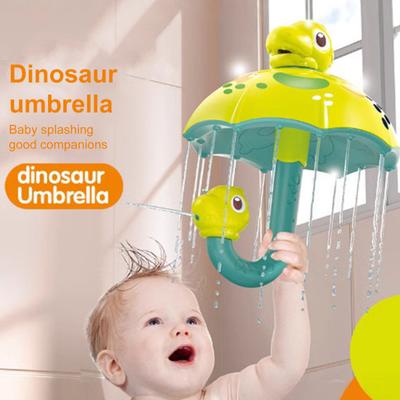 Dinosaur Umbrella Bath Toy for Toddlers Water Spray Bathtub Toy Fun Dinosaur-themed Bath Toy Educational Gift