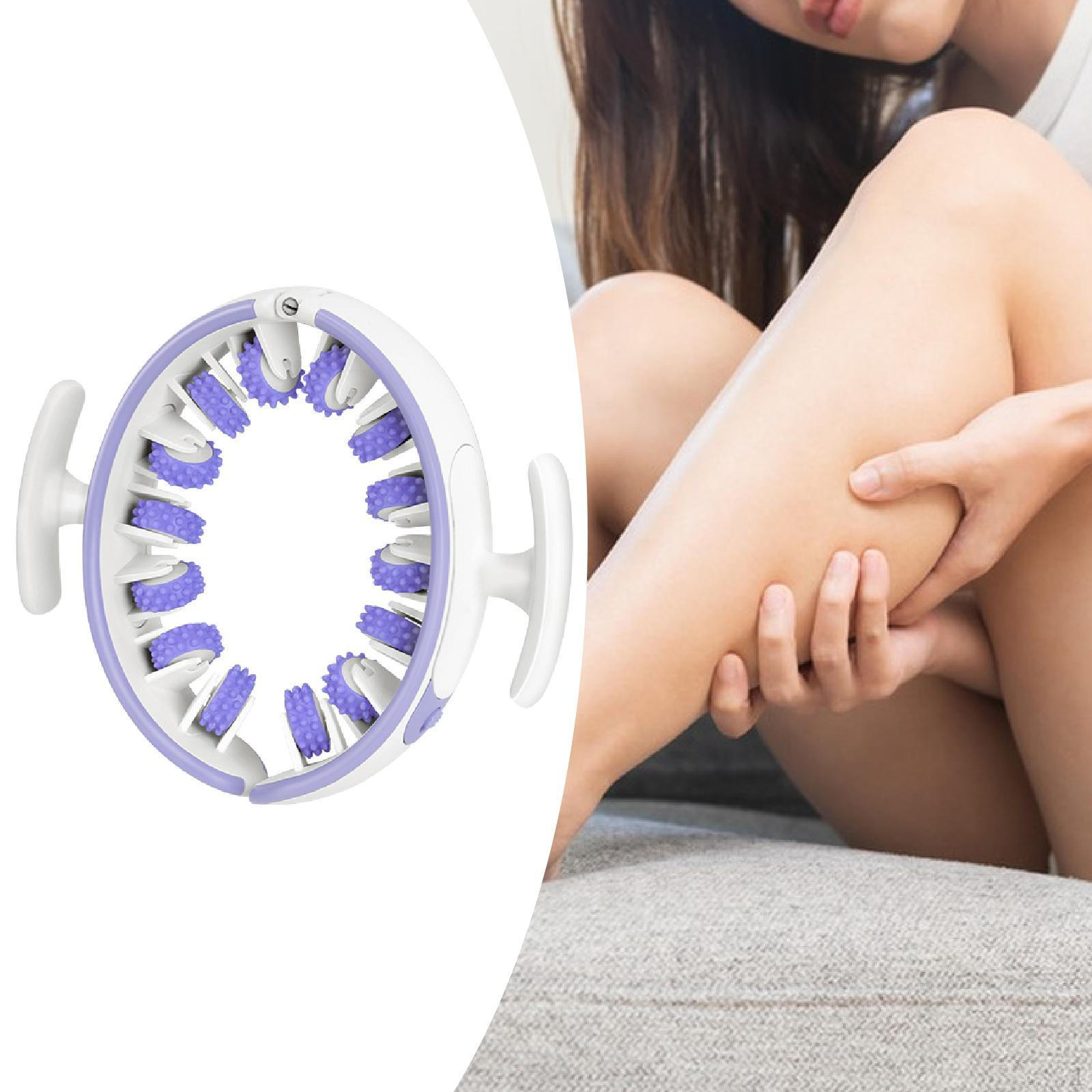 

Leg Massage Roller Calf Tool Compact Comfortable Muscle Clamp for Bodybuilding фиолетовый