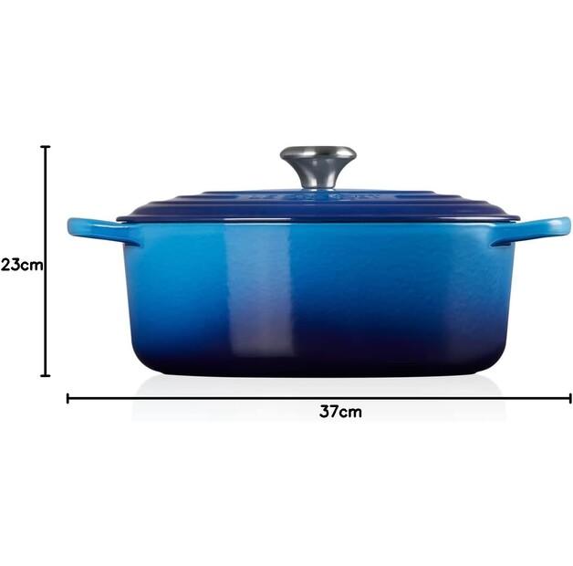 Cast Iron Roaster Le Creuset Signature Oval 29 Cm Azure 4.7 L (21178292202430)